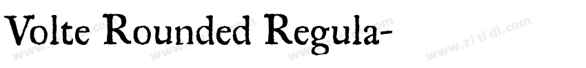 Volte Rounded Regula字体转换 Volte Rounded Regula字体转换